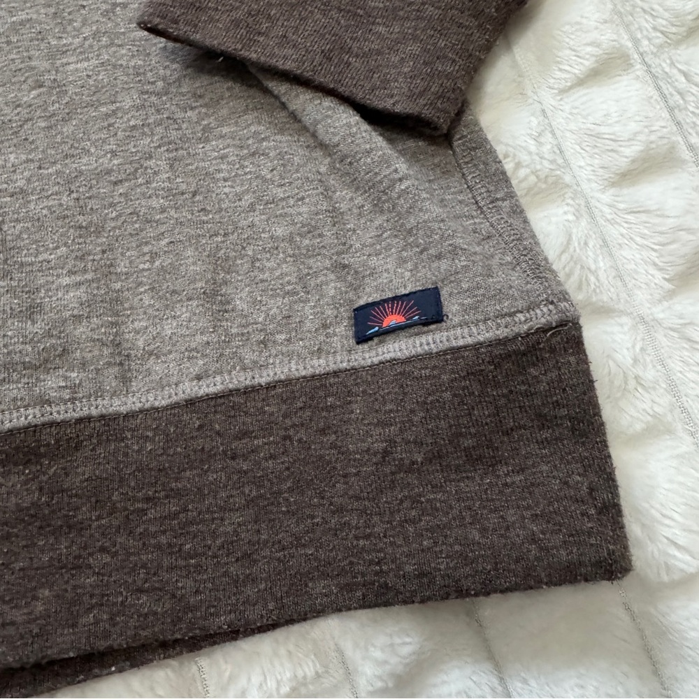 Faherty Large Brown 1/4 Zip Pullover Sweater ~ Cl… - image 2